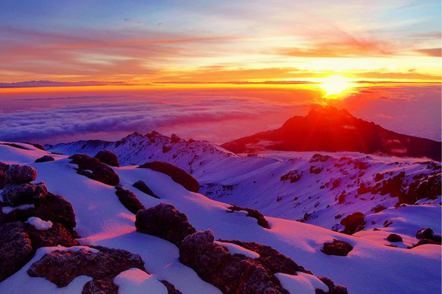 7-Days Machame route Kilimanjaro luxury climbing