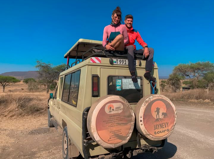 Gritt Liebing and Benedikt Huber at ngorongoro