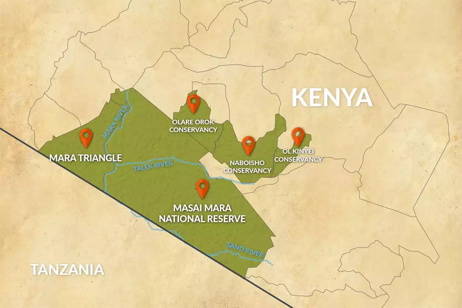 Maasai Mara National Reserve Map