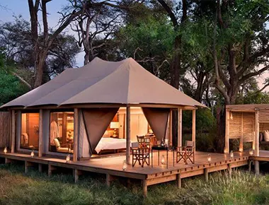 Tented safari lodge