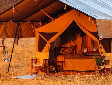 A lodge in Tanzania wildlife park