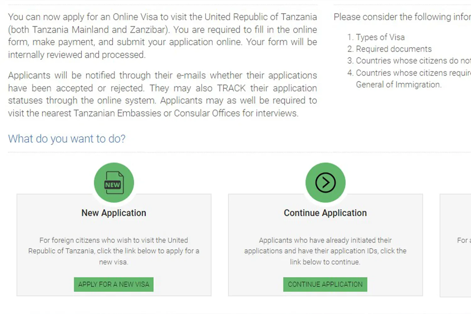 Tanzania Visa Requirements