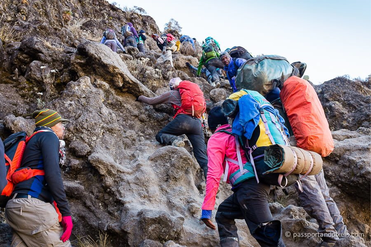 7-Tage-Klettersteig auf der Machame-Route im mittleren Bereich des Kilimandscharo